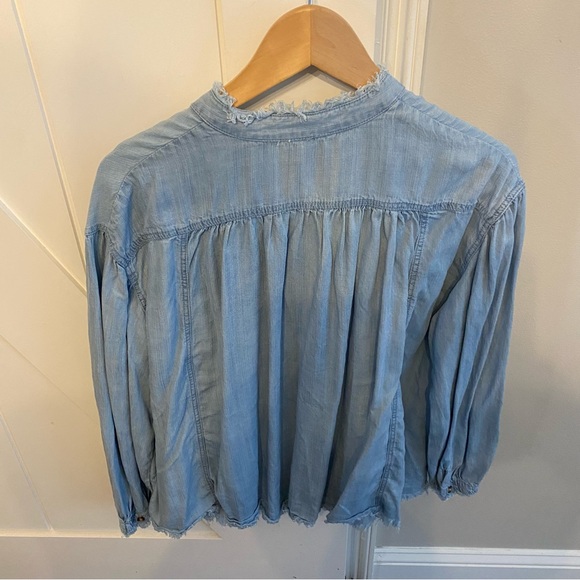 NWT OTT Denim Top - Picture 2 of 2